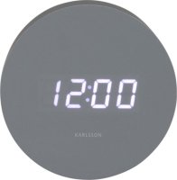 Designové LED hodiny s budíkem 5981GY Karlsson 9cm