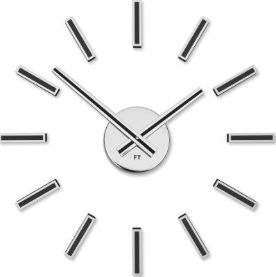 Designové nalepovací hodiny Future Time FT9400BK Modular black 40cm