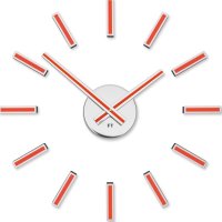 Designové nalepovací hodiny Future Time FT9400RD Modular red 40cm
