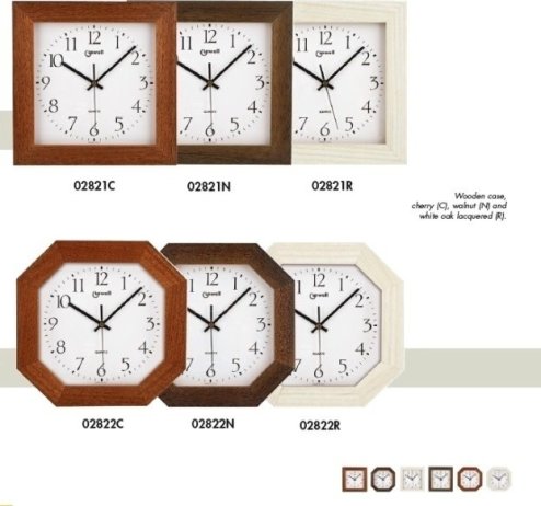 Designové nástěnné hodiny 02822R Lowell 27cm