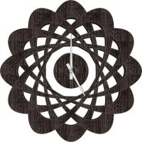 Designové nástěnné hodiny 1471 wenge Calleadesign 44cm