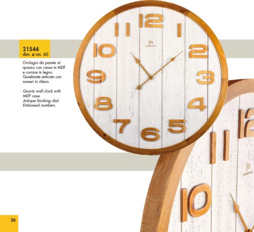 Designové nástěnné hodiny 21544 Lowell 60cm