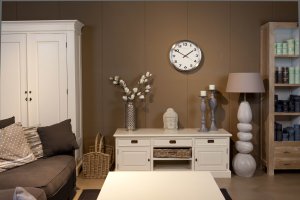 Designové nástěnné hodiny 2521 Nextime Arabic white 34cm