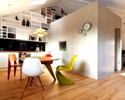 Designové nástěnné hodiny 2522 Nextime Stripe white 34cm