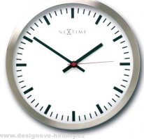 Designové nástěnné hodiny 2524 Nextime Stripe white 45cm