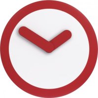 Nástěnné hodiny 2615ro Nextime Stripey red 25cm