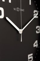 Designové nástěnné hodiny 3053zw Nextime Dash black 35cm