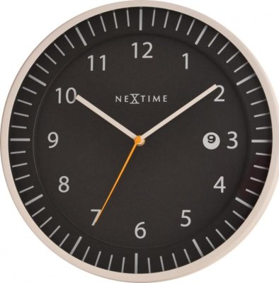 Designové nástěnné hodiny 3058zw Nextime Quick 35cm