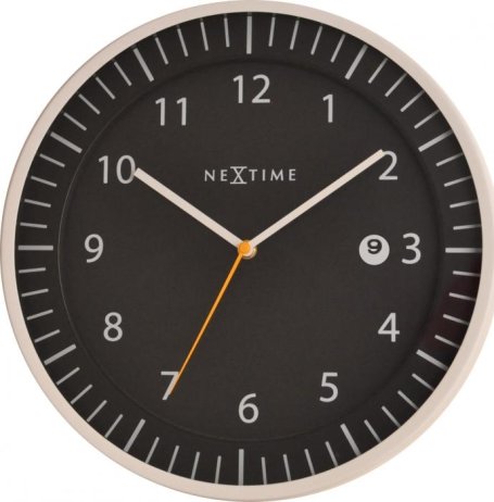 Designové nástěnné hodiny 3058zw Nextime Quick 35cm