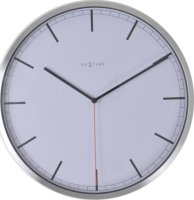 Designové nástěnné hodiny 3071wi Nextime Company White Stripe 35cm