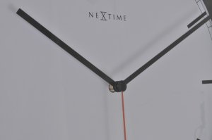Designové nástěnné hodiny 3071wi Nextime Company White Stripe 35cm