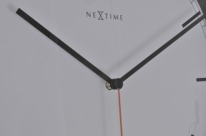 Designové nástěnné hodiny 3071zw Nextime Company Black Stripe 35cm