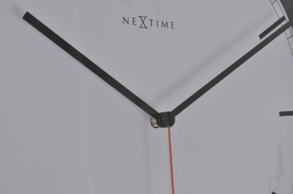 Designové nástěnné hodiny 3071zw Nextime Company Black Stripe 35cm