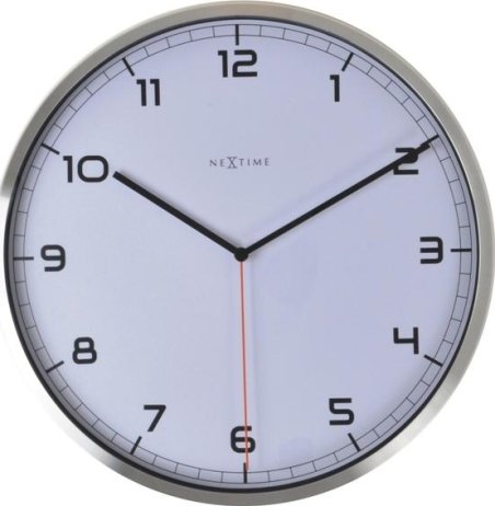 Designové nástěnné hodiny 3080wi Nextime Company number 35cm