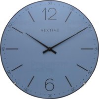 Designové nástěnné hodiny 3159bl Nextime Index Dome 35cm