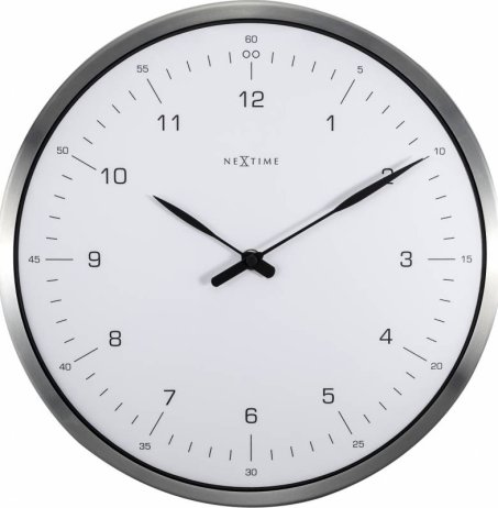 Designové nástěnné hodiny 3243wi Nextime 60 minutes 33cm