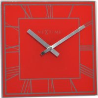 Designové nástěnné hodiny 5184ro Nextime Square 20cm