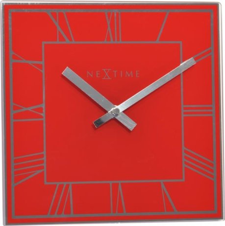 Designové nástěnné hodiny 5184ro Nextime Square 20cm