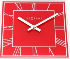 Designové nástěnné hodiny 5184ro Nextime Square 20cm
