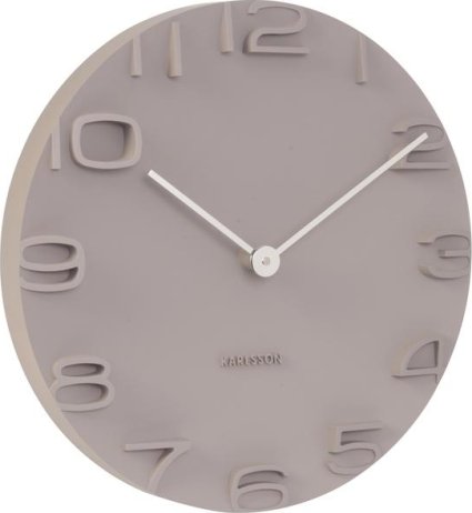 Designové nástěnné hodiny 5311GY Karlsson 42cm