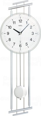 Designové nástěnné hodiny 5316 řízené rádiovým signálem AMS 65cm