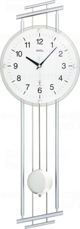 Designové nástěnné hodiny 5316 řízené rádiovým signálem AMS 65cm