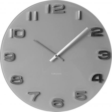 Designové nástěnné hodiny 5489GY Karlsson 35cm