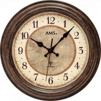 Designové nástěnné hodiny 5544 AMS řízené rádiovým signálem 28cm