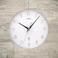 Designové nástěnné hodiny 5547 AMS řízené rádiovým signálem 34cm