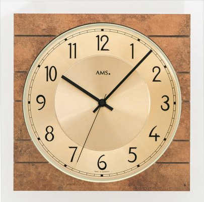 Designové nástěnné hodiny 5563 AMS řízené rádiovým signálem 25cm