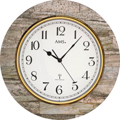 Designové nástěnné hodiny 5569 AMS řízené rádiovým signálem 50cm