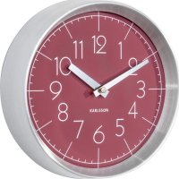 Designové nástěnné hodiny 5637RD Karlsson 22cm