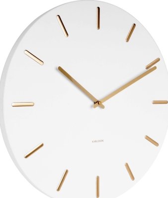 Designové nástěnné hodiny 5716WH Karlsson 45cm