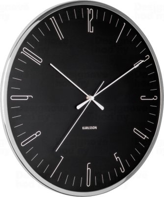 Designové nástěnné hodiny 5754BK Karlsson 40cm