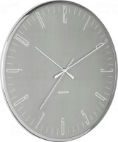 Designové nástěnné hodiny 5754GY Karlsson 40cm