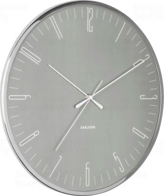 Designové nástěnné hodiny 5754GY Karlsson 40cm