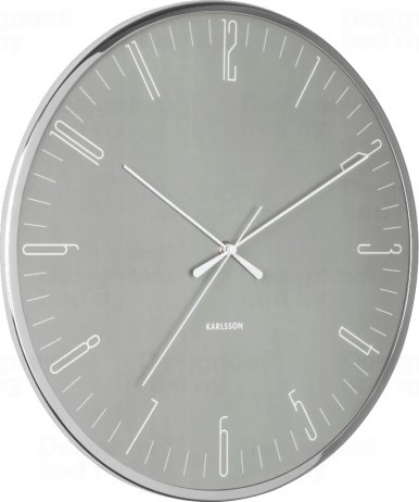 Designové nástěnné hodiny 5754GY Karlsson 40cm