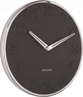 Designové nástěnné hodiny 5759BK Karlsson 30cm