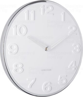Designové nástěnné hodiny 5759WH Karlsson 30cm