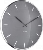 Designové nástěnné hodiny 5761GY Karlsson 40cm
