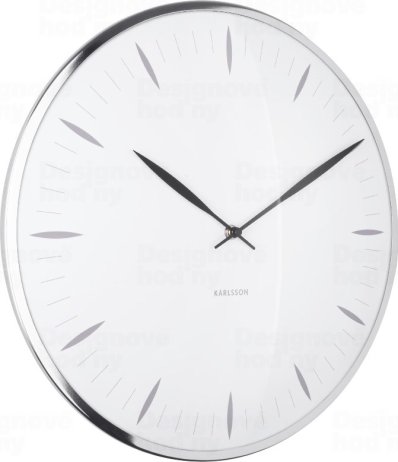 Designové nástěnné hodiny 5761WH Karlsson 40cm