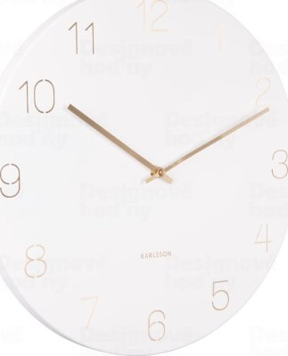 Designové nástěnné hodiny 5762WH Karlsson 40cm