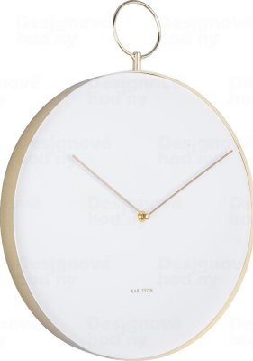 Designové nástěnné hodiny 5765WH Karlsson 34cm