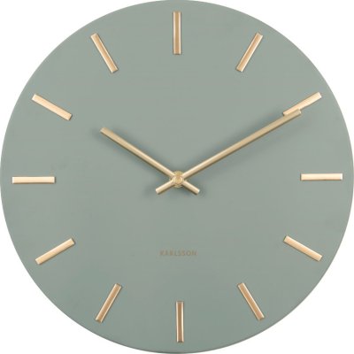Designové nástěnné hodiny 5821DG jungle green Karlsson 30cm