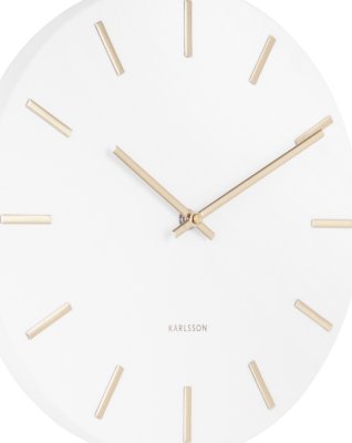 Designové nástěnné hodiny 5821WH white Karlsson 30cm