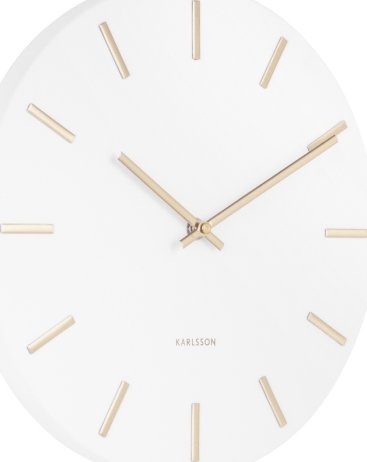 Designové nástěnné hodiny 5821WH white Karlsson 30cm