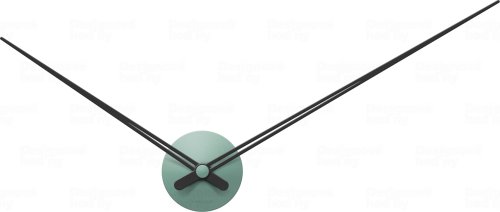 Designové nástěnné hodiny 5837GR Karlsson green 90cm