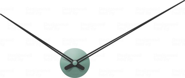 Designové nástěnné hodiny 5837GR Karlsson green 90cm