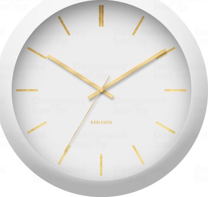 Designové nástěnné hodiny 5840WH Karlsson 40cm
