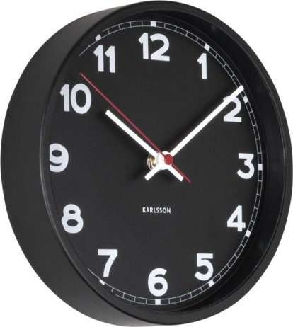 Designové nástěnné hodiny 5846BK Karlsson 22cm